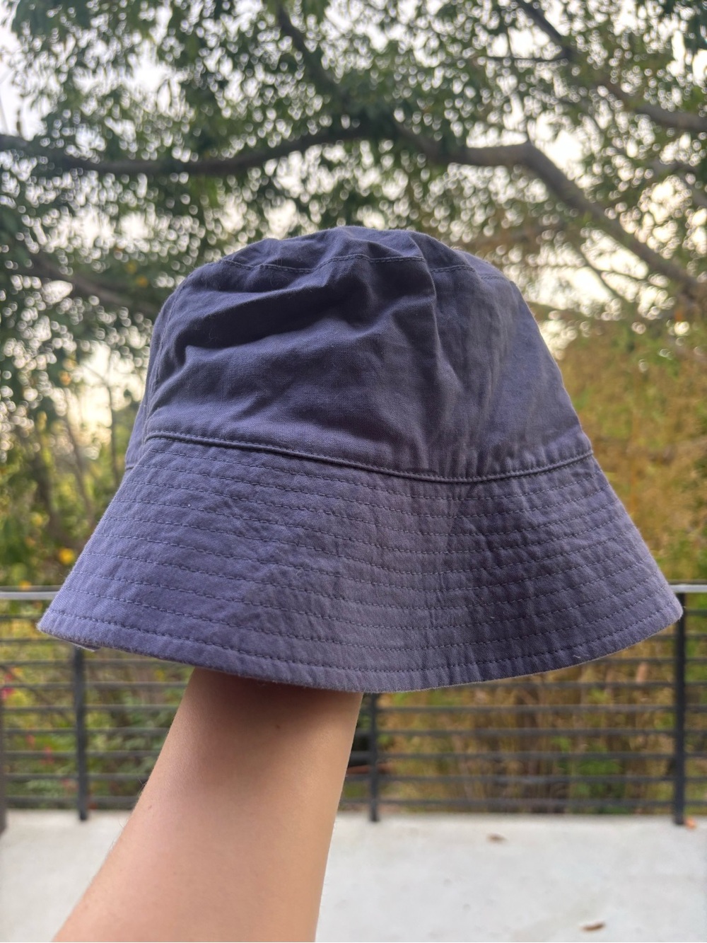 BAGGU Navy Bucket Hat